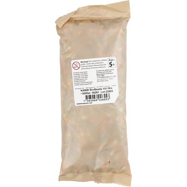 NABBI BioBeads - gemengde kleuren - medium - 3000 st