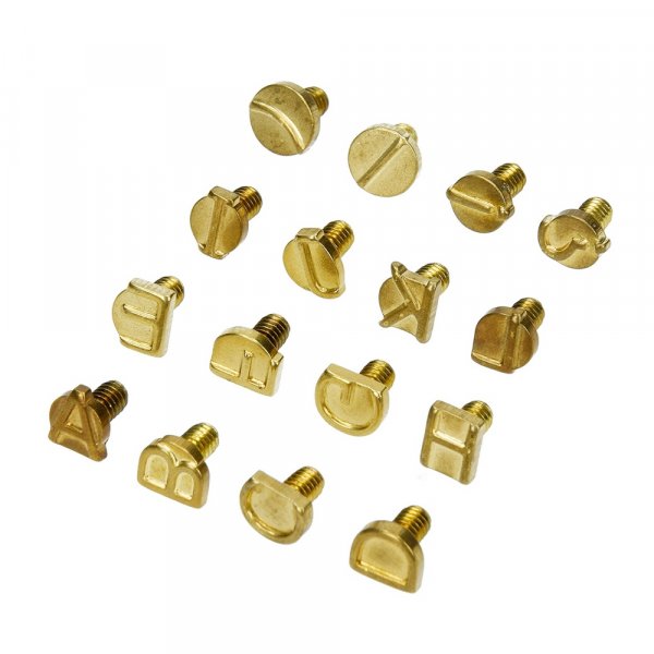 Stempels voor Burn Mark Pen 16 stuks - Letters AL