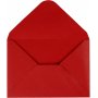 Envelop - rood - 11,5 x 16 cm - 10 st