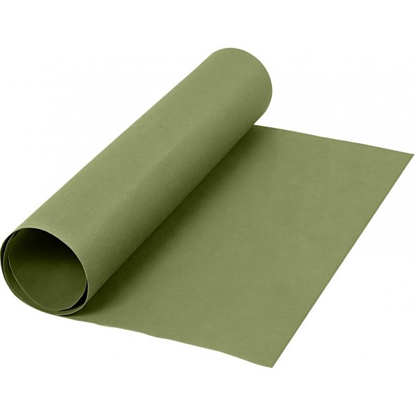 Lederpapier - groen - effen - 1 m Lederpapier - groen - effen - 1 m