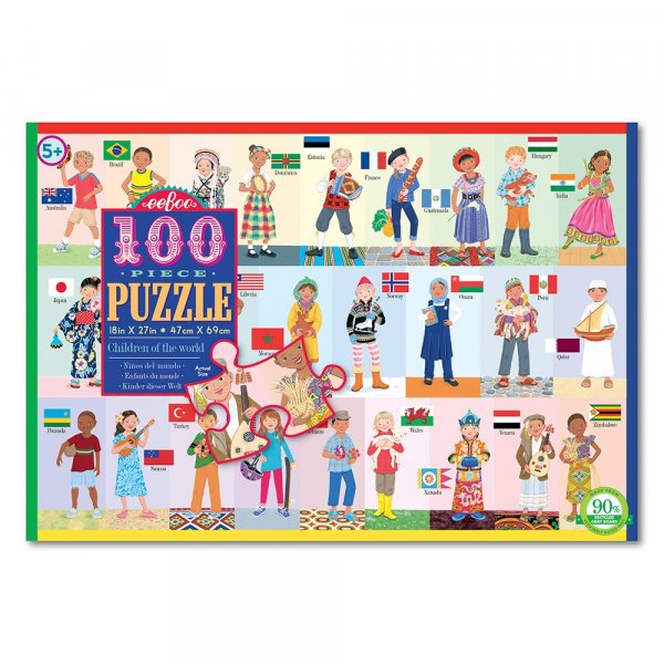 Puzzel 100 stukjes - Kinderen en de wereld