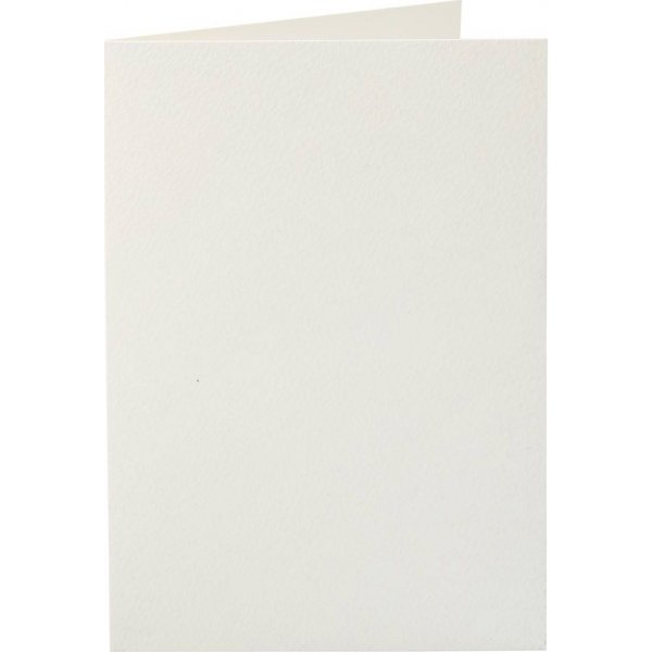 Kaart - gebroken wit - 10,5 x 15 cm - 10 st