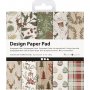 Designpapier - bruin/groen - 50 vellen