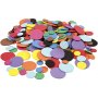 Decoratieve rubberen cirkels - gemengde kleuren - 300 st