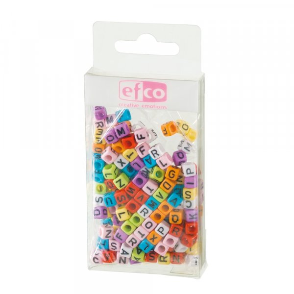Letterkralen in gemengde kleuren - 180 st