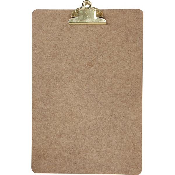 Klembord/tekenblok - messing - A4 Klembord/tekenblok - messing - A4