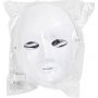 Kartonnen volgemasker - wit - 10 st