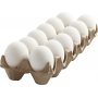 Plastic eieren - Wit - 12 st