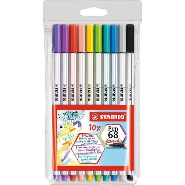 Vezelpen Brush 68 - 10-pack