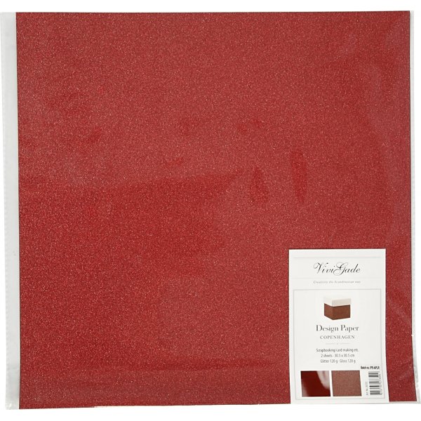 Vivi Gade designpapier - rood - 2 vellen