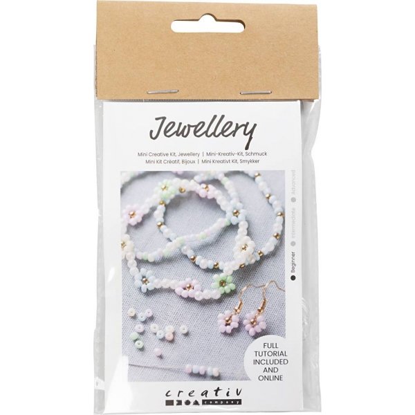 Mini DIY Kit Sieraden - Elastische armband - oorbel