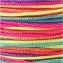 Meerkleurige strikkoord - neonkleuren - 28 m