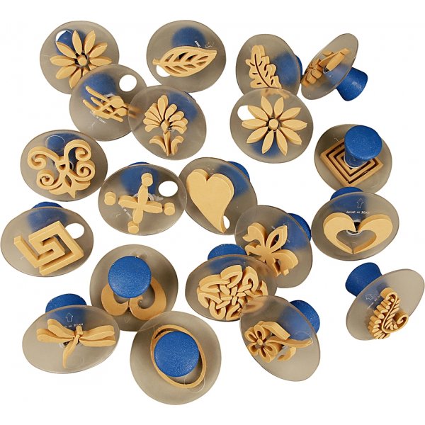 Foamstempels met handvatten - 20 st Foamstempels met handvatten - 20 st