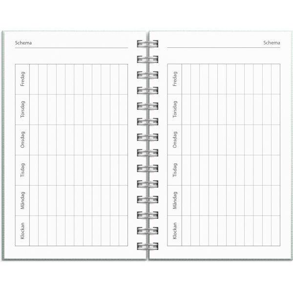 Kalender 24/25 Compact - Textiel groen Kalender 24/25 Compact - Textiel groen