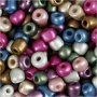 Rocaillekralen - metallic kleuren - 130 gr