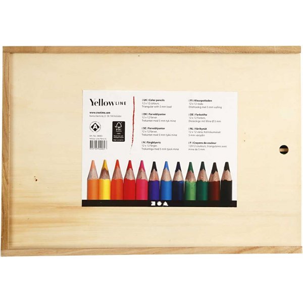 Kleurpotloden - 5 mm - gemengde kleuren - 144 st