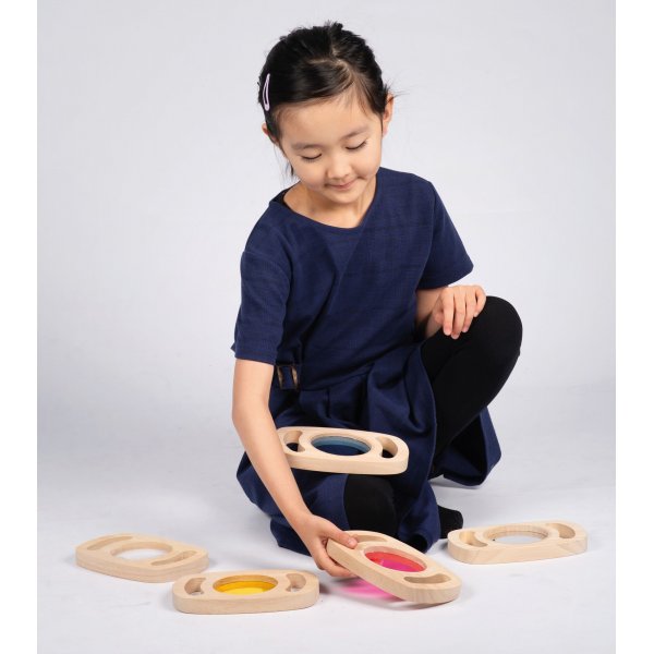 Kleurpaneel 3 stuks - Blauw/roze/geel