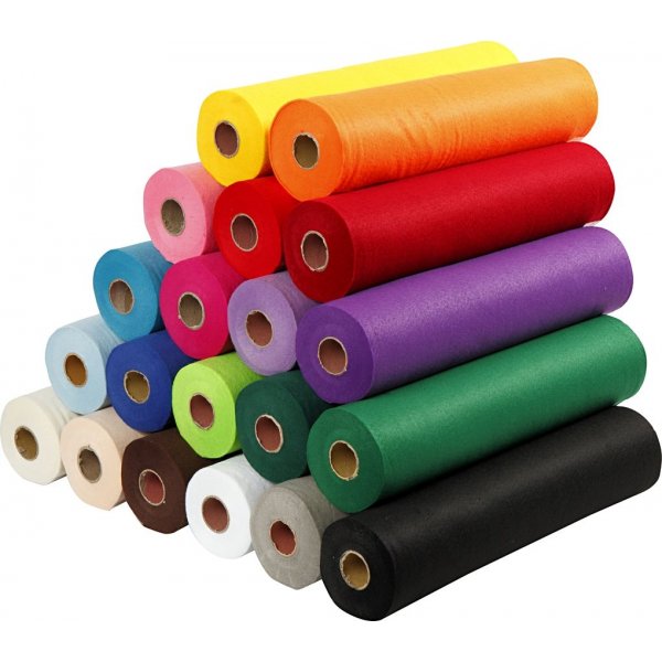 Hobbyvilt - gemengde kleuren - 20 x 5 m