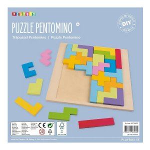 Houten puzzel Pentomino - Slimme geometrische puzzel Houten puzzel Pentomino - Slimme geometrische puzzel