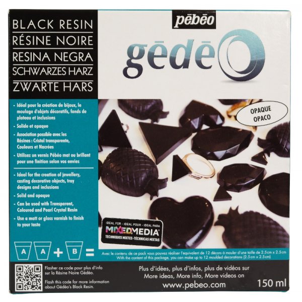 Hars Epoxy - Pebeo - Black Crystal harskit 150ml