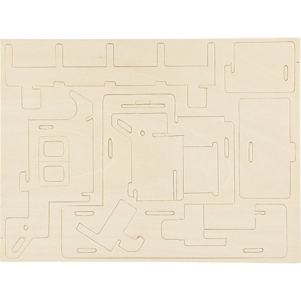 3D-bouwfiguur - Huis met oprit 3D-bouwfiguur - Huis met oprit