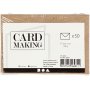 Gerecyclede envelop - naturel - 7,8 x 11,5 cm - 50 st