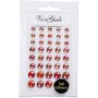 Halve parels - rood - 40 st