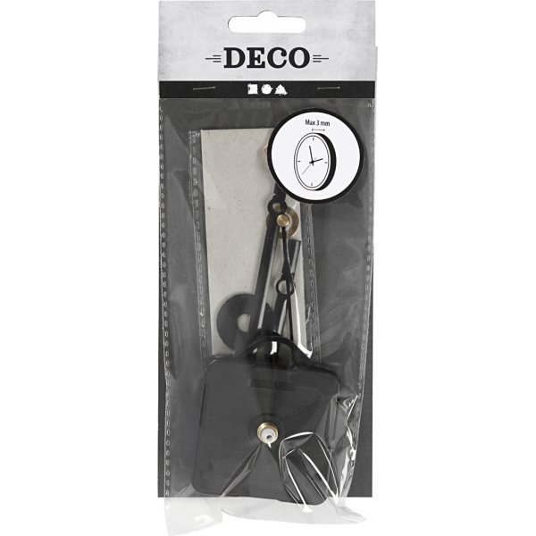 Uurwerk - 3 mm - zwart Uurwerk - 3 mm - zwart