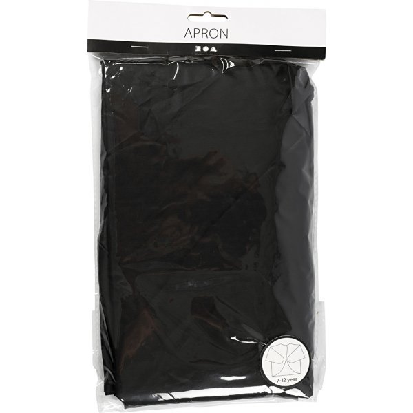 Schildersschort - zwart - 7-12 jaar