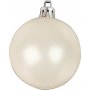 Kerstboomballen - wit - parelmoer - 6 cm - 20 st