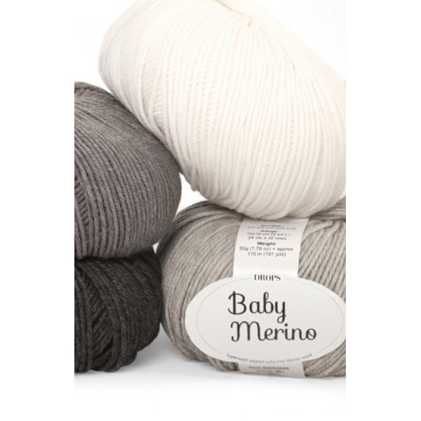 Drops Baby Merino-garen - 50 g (ca. 40 verschillende kleurkeuzes) Drops Baby Merino-garen - 50 g (ca. 40 verschillende kleurkeuzes)