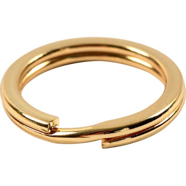 Splitring - verguld - 15 st