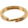Splitring - verguld - 15 st