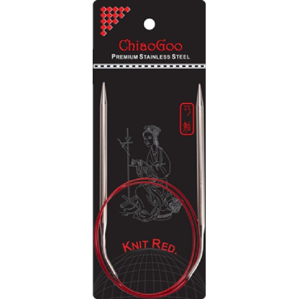 Rondbreinaald RVS Rood 80 cm