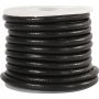Leren koord - zwart - 4 mm - 5 m