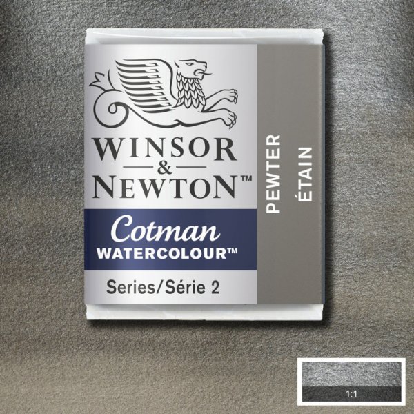 Waterverfverf - Cotman - 1/2 kop - Tinnen