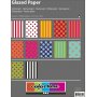 Glanzend papier - gemengde kleuren - Patroon - 50 vellen