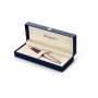 Balpen Waterman Carne Deluxe Zwart - Gouden Rand - M Blauw