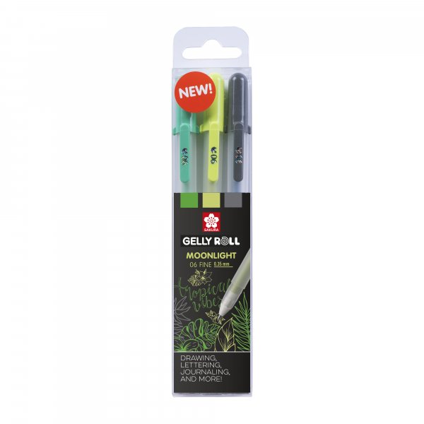 Gelpennen Sakura Gelly Roll Set 3 pennen - Botanisch
