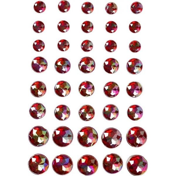 Halve parels - rood - 40 st