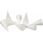 Piepschuim kegels - wit - 5,5 cm - 50 st