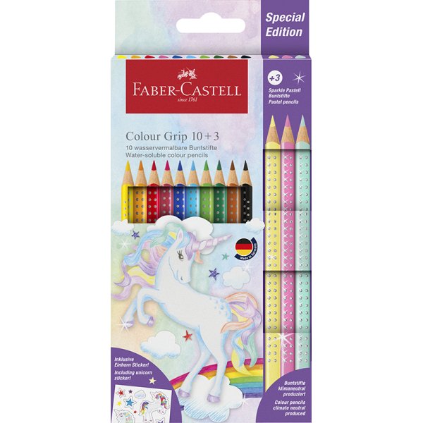 Kleurpotlodenset - Faber-Castell - Redline CP Color Grip - Unicorn 10+3