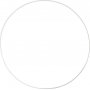 Metalen ring - wit - 30 cm - 5 st