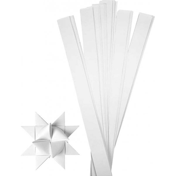 Sterstroken - wit - 11,5 cm - 100 stroken
