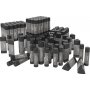Transparante lijmstiften - diverse maten - 96 st