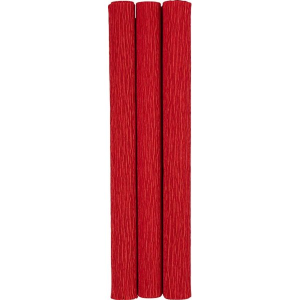 Crpepapier - rood - 3 vellen