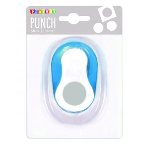 Punchcirkel 2,5 cm - Blauw/wit Punchcirkel 2,5 cm - Blauw/wit