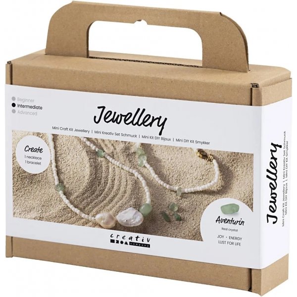 Mini DIY Kit Sieraden, kettingen en armbanden in aventurijn Mini DIY Kit Sieraden, kettingen en armbanden in aventurijn