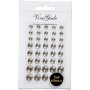 Halve parels - kristal - 40 st