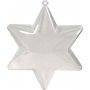 Decoratieve ster - transparant - 5 st